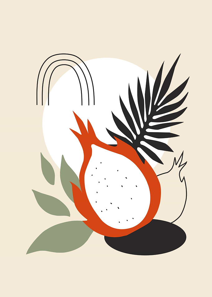 Abstract Fruit Wall Art