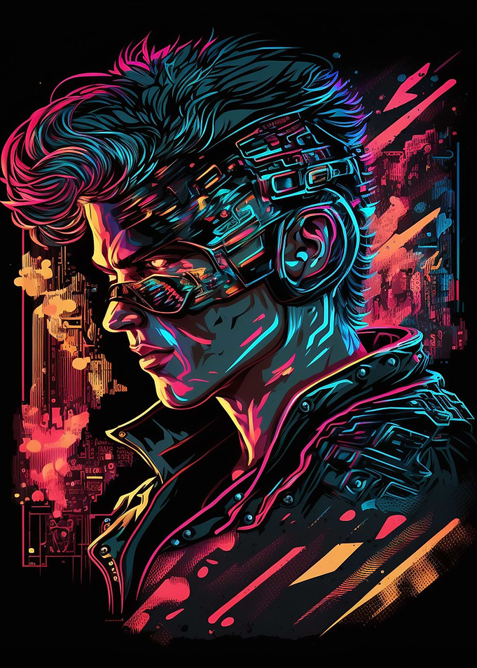Homme Cyberpunk