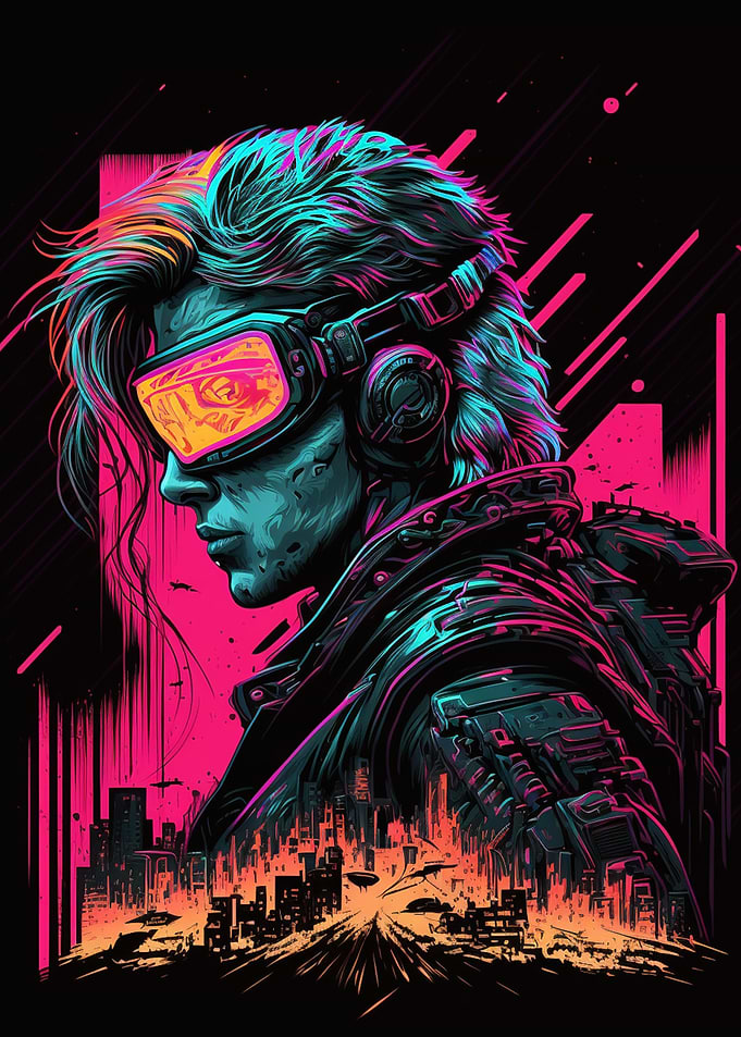 Homme Cyberpunk