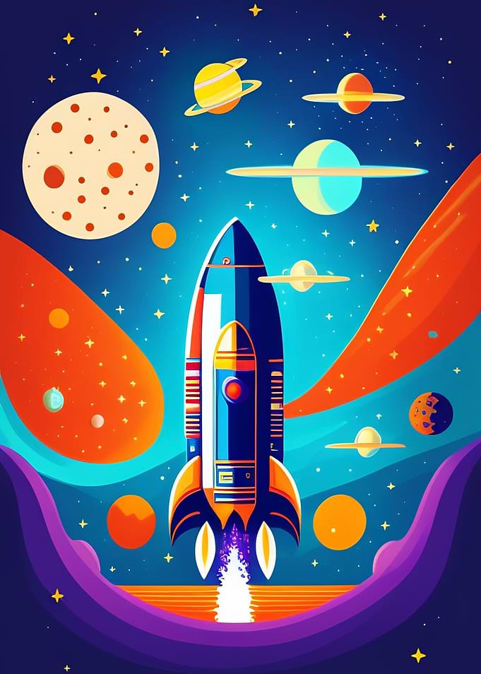 Planet Rocket To Space