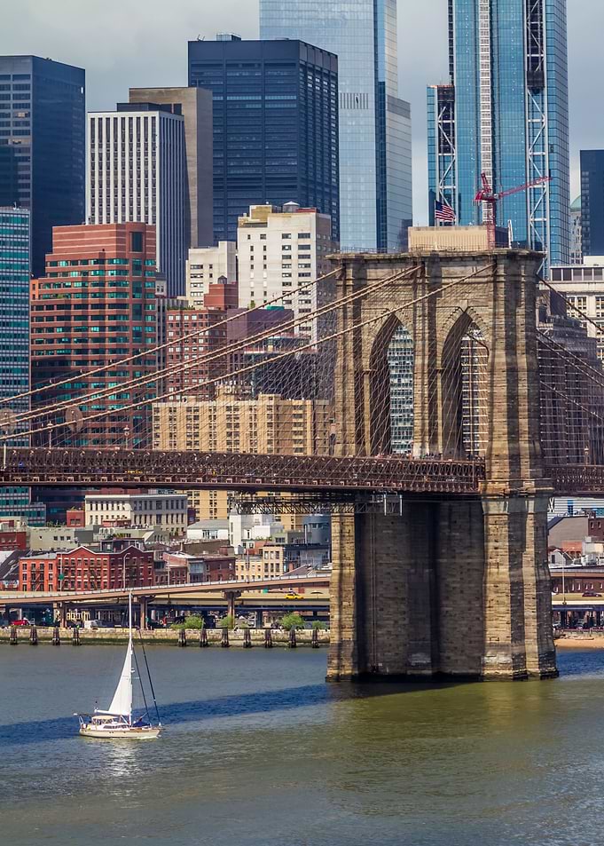 Brooklyn Bridge in focus