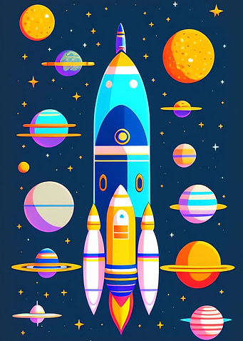 Planet Rocket To Space