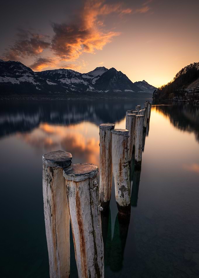 Sunset on Lake Lucerne