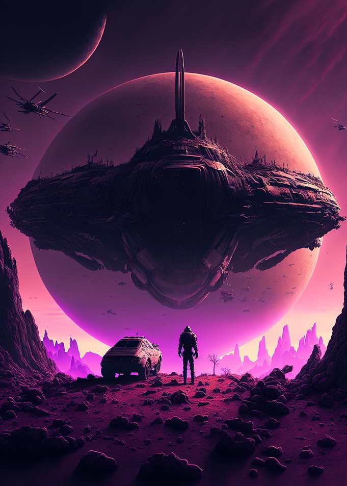 Purple Planet Landing