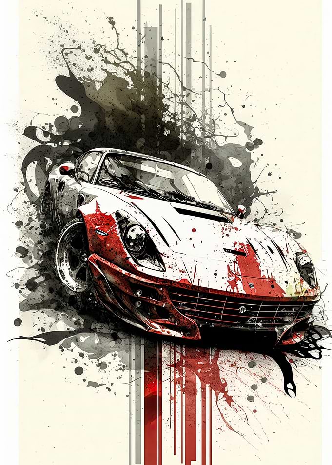 Graffiti Ferrari Power