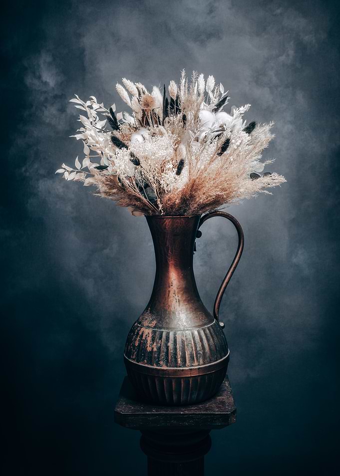 Dried flowers BlackWhite