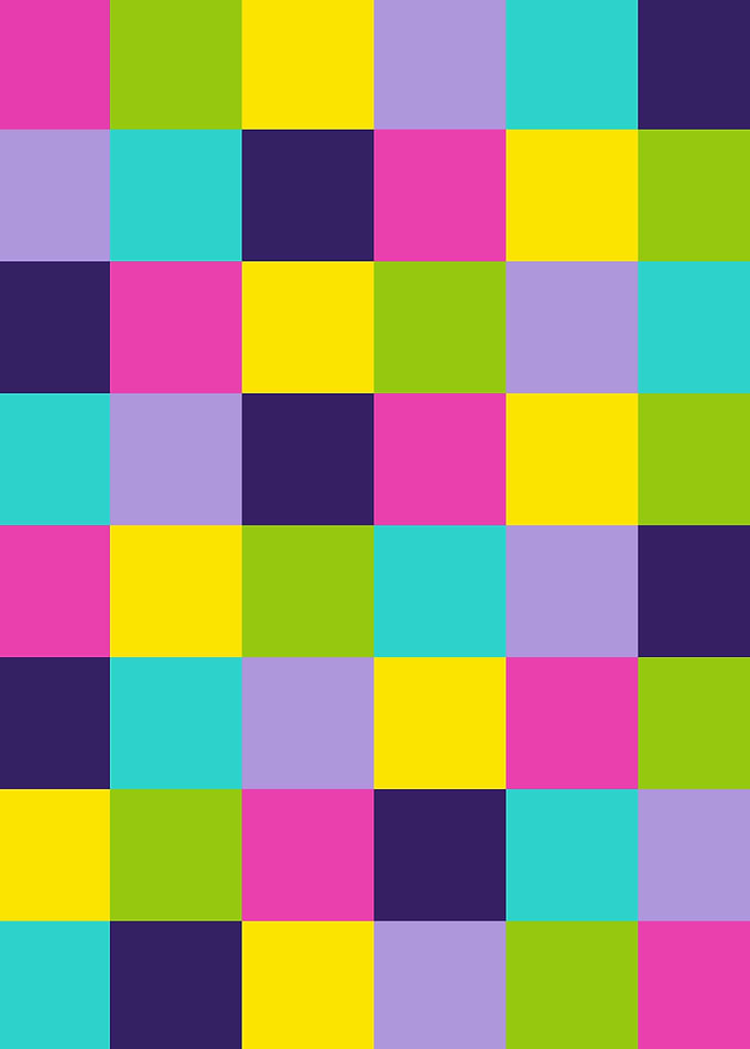 80s Neon Check 1
