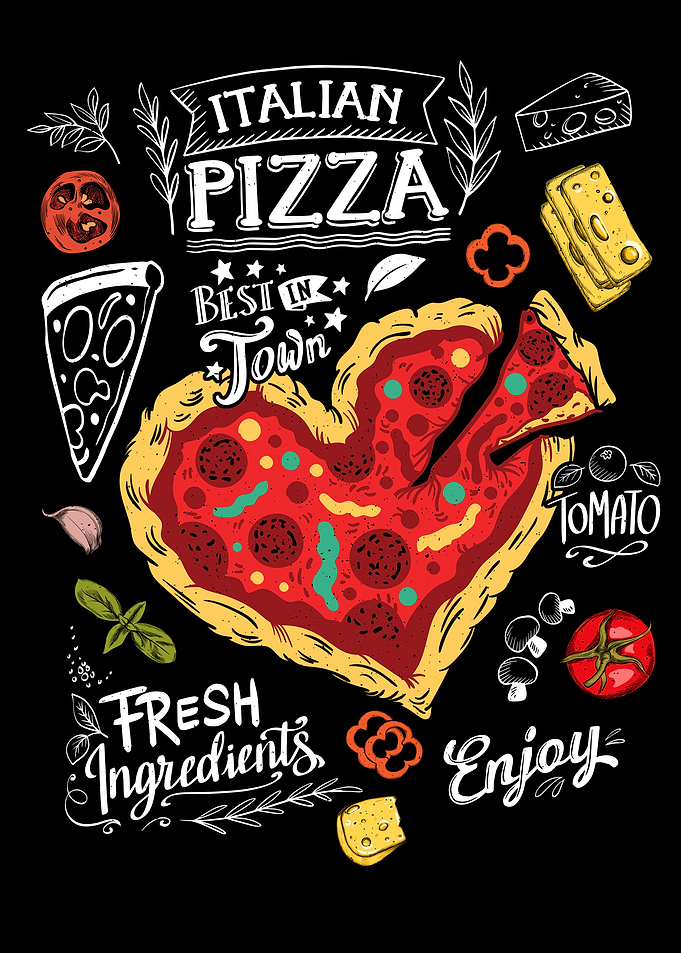 Best Pizza Table Heart