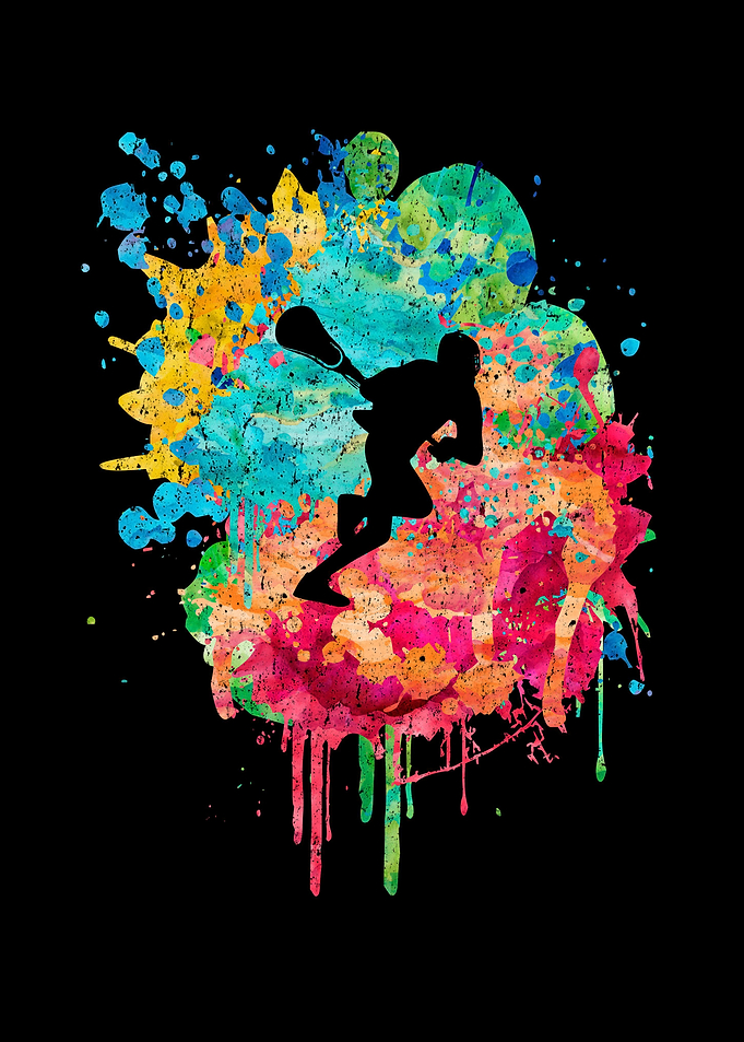 Lacrosse Spieler PopArt