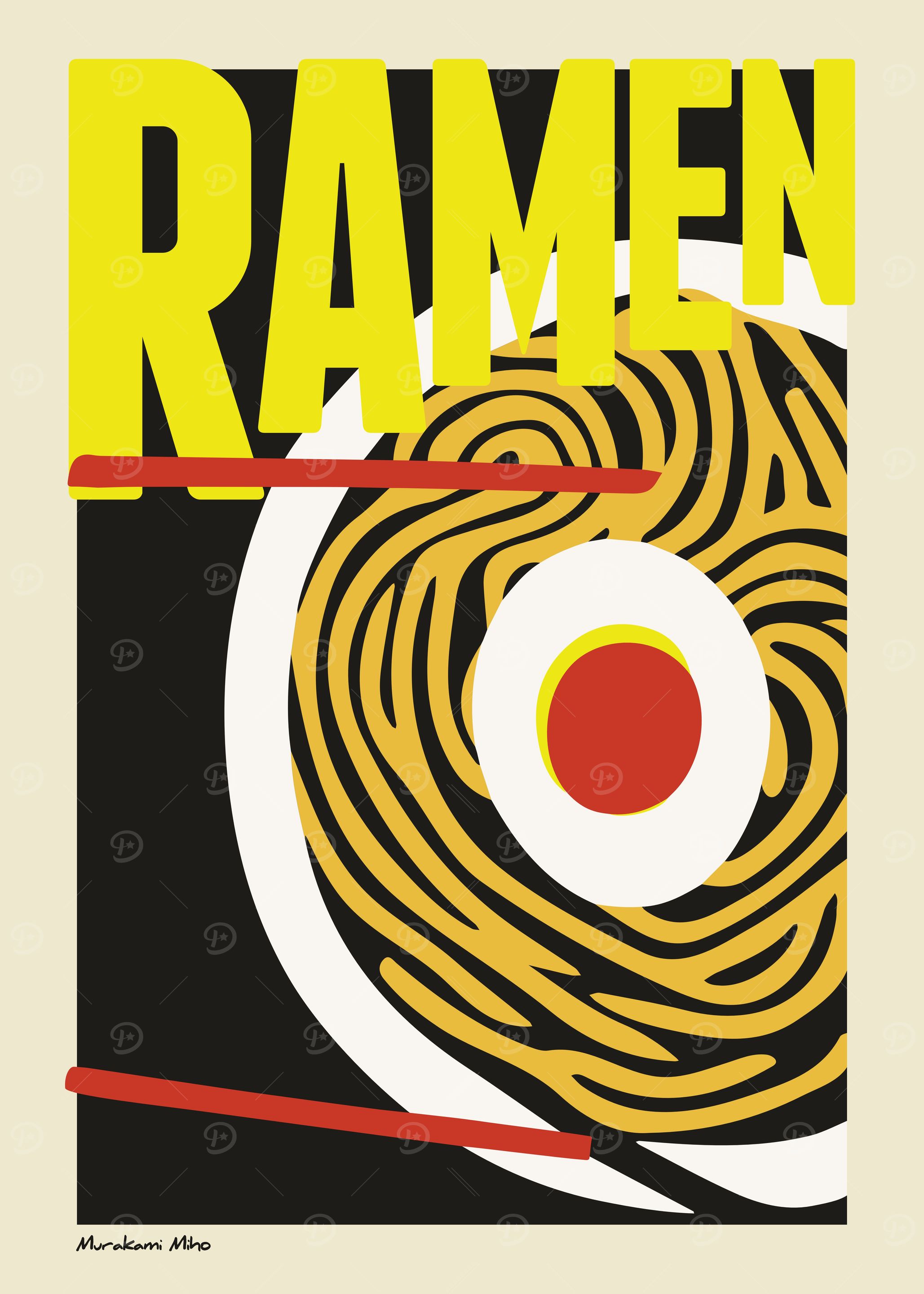 Retro Ramen Poster
