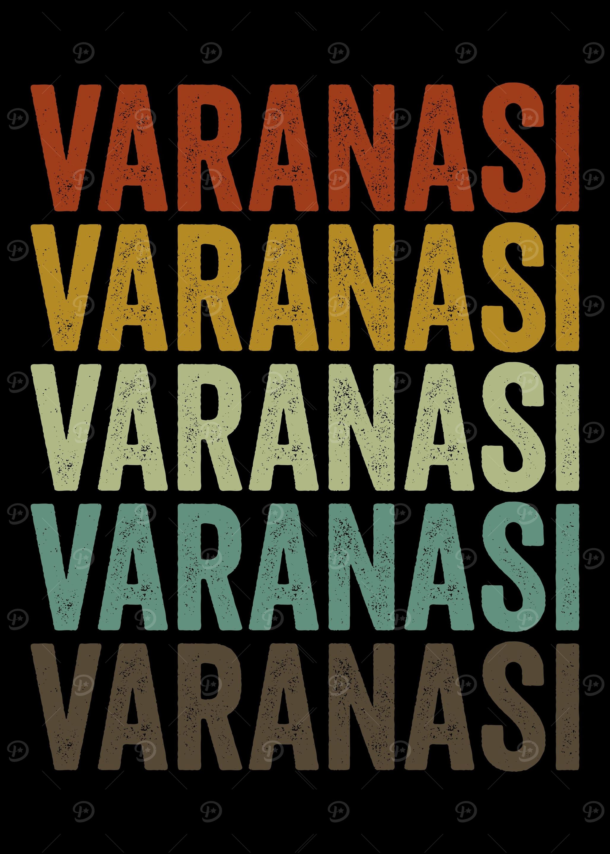 Varanasi India Retro