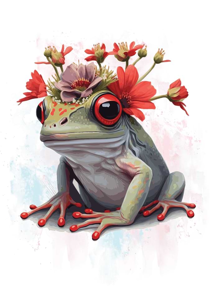 Red Eyed Tree Frog Art