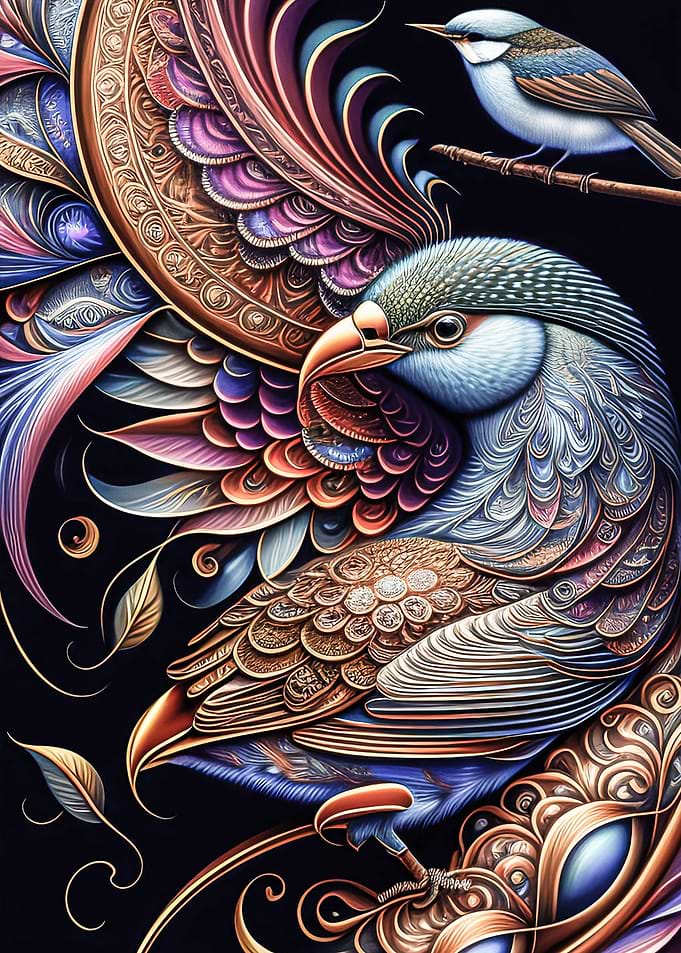 Elegant bird