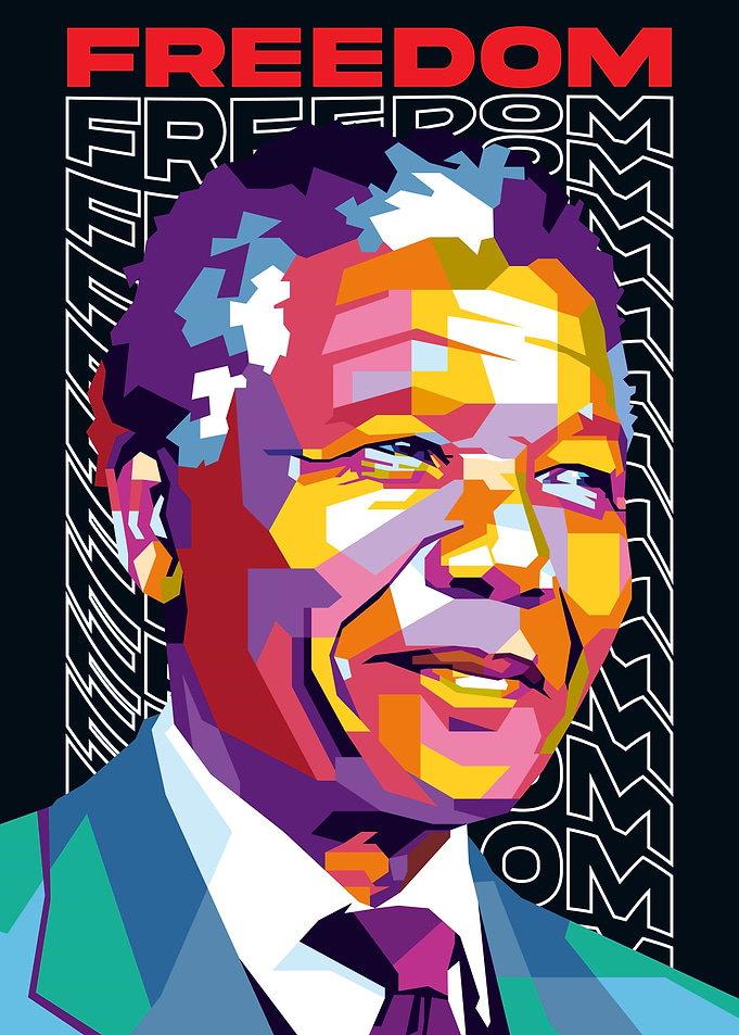Nelson Mandela Pop Art