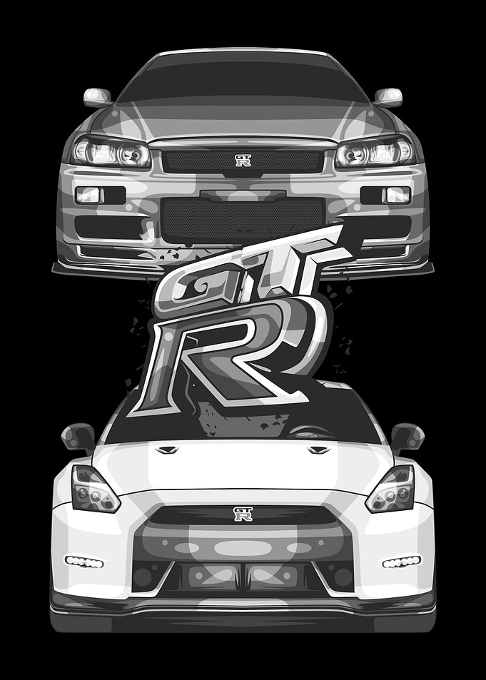 gtr r34 and gtr r35