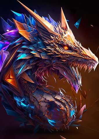 Mystical Dragon Head