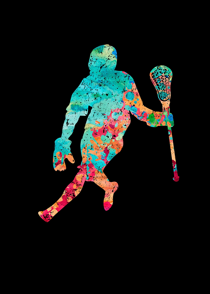 Lacrosse Spieler PopArt
