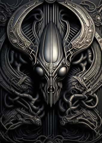 Alien Xenomorph Metalic