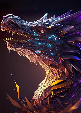 Abstract Dragon Head V2