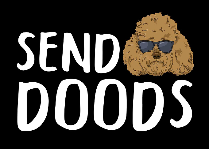 Funny Doodle Dog Gift Men
