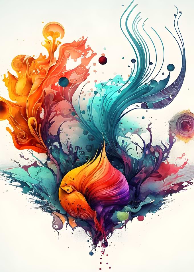 Abstract Organic Painting