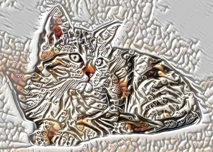 Cat Wood Cut