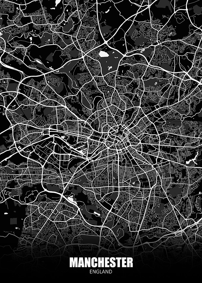Manchester England Map