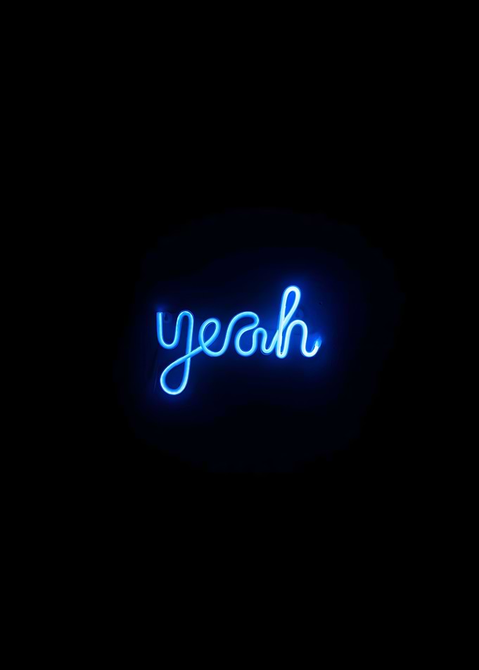 neon text