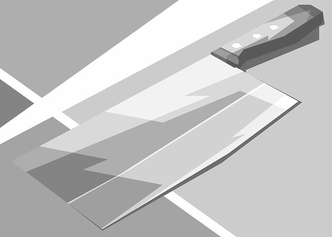Kitchen Knife Gray Color