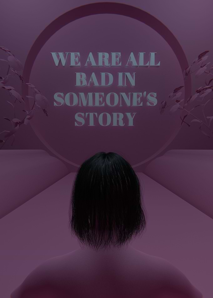 We Bad Pink 3D Quote
