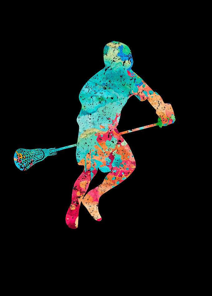 Lacrosse Spieler PopArt