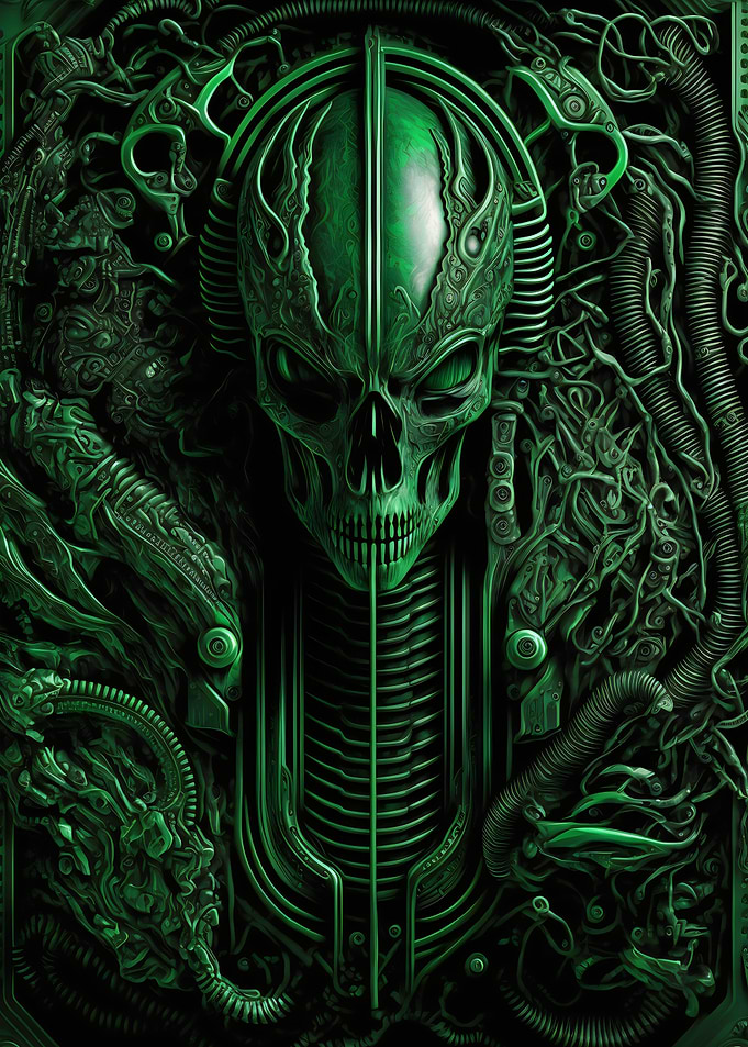 Alien Xenomorph Metalic