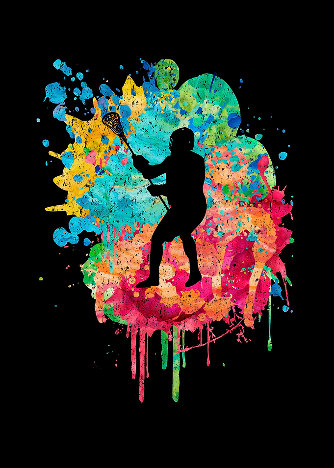 Lacrosse Spieler PopArt