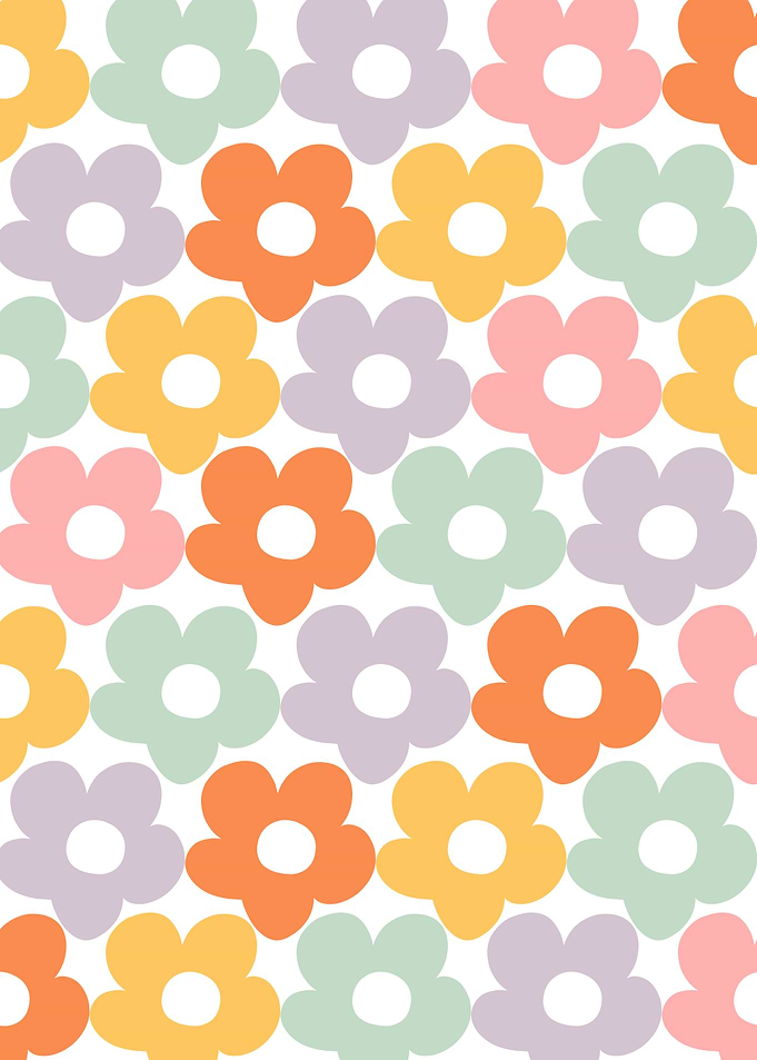 Retro Daisy Pattern 1
