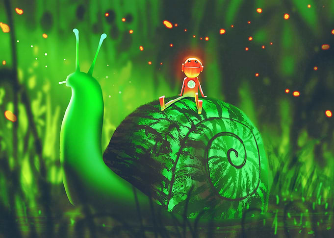 Snail with Robot