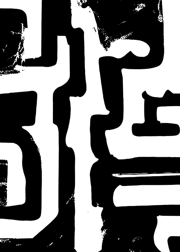 Black and White Abstract