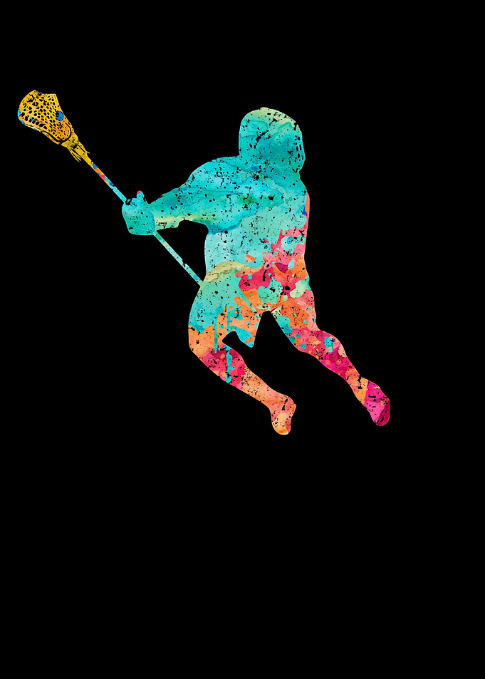 Lacrosse Spieler PopArt
