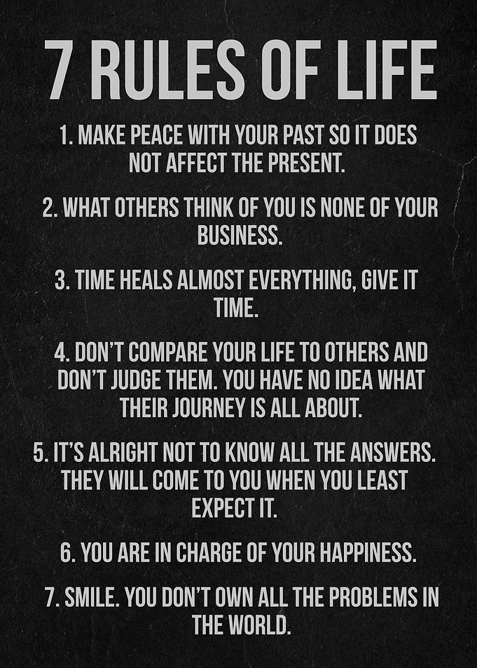 7 rules of life