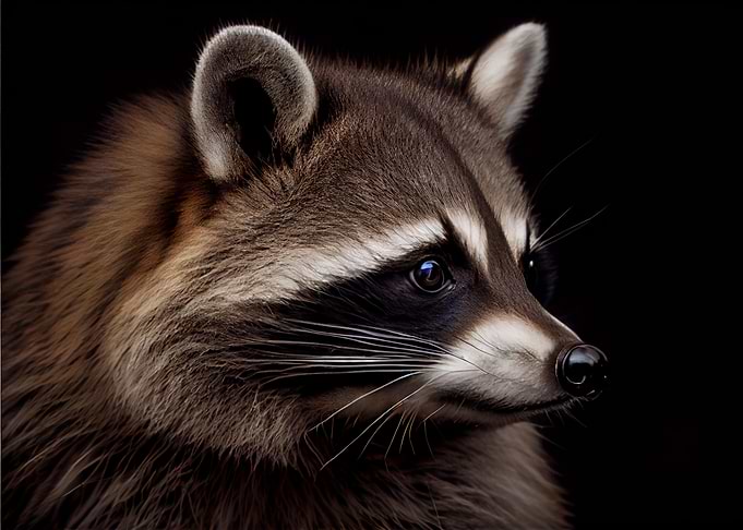 cute Racoon face