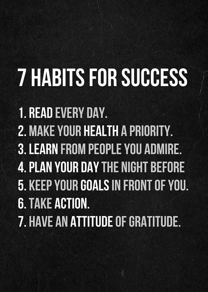 7 habits for success