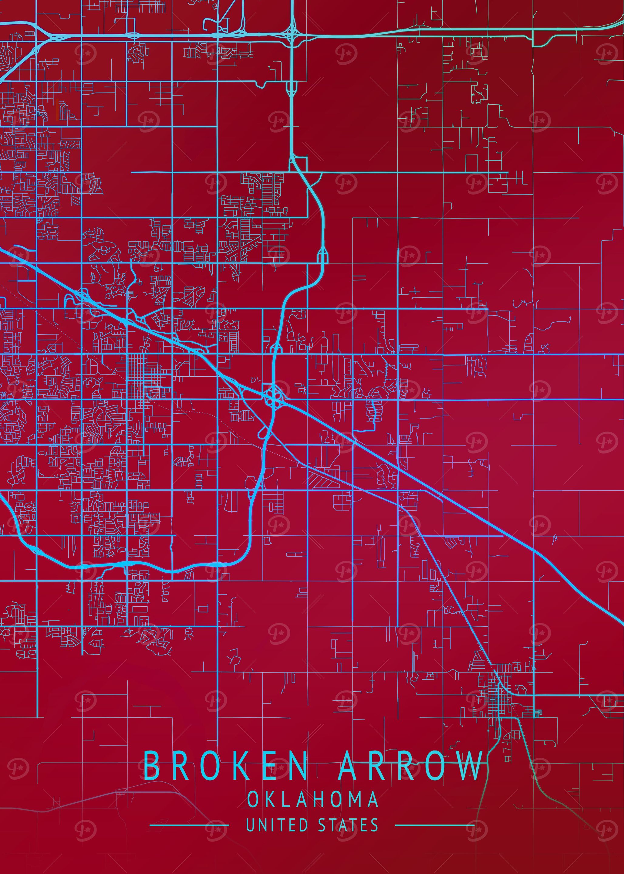 Broken Arrow City Map