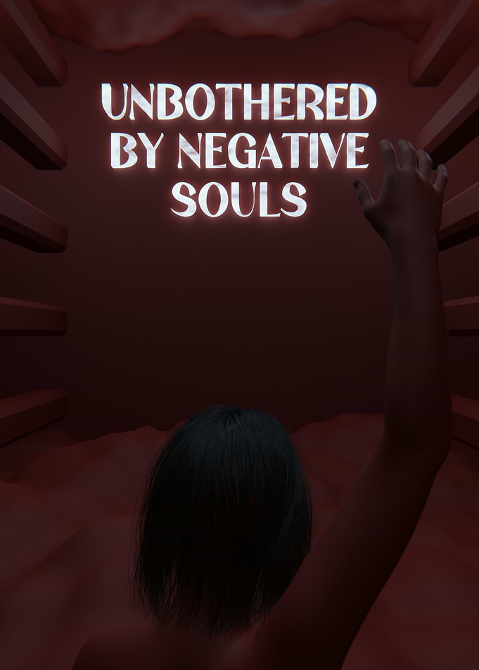 Unbothered Red 3D Quote