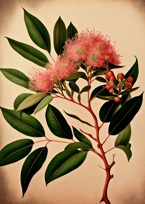 Native Plant Masterpiece — Australian botanical metal print