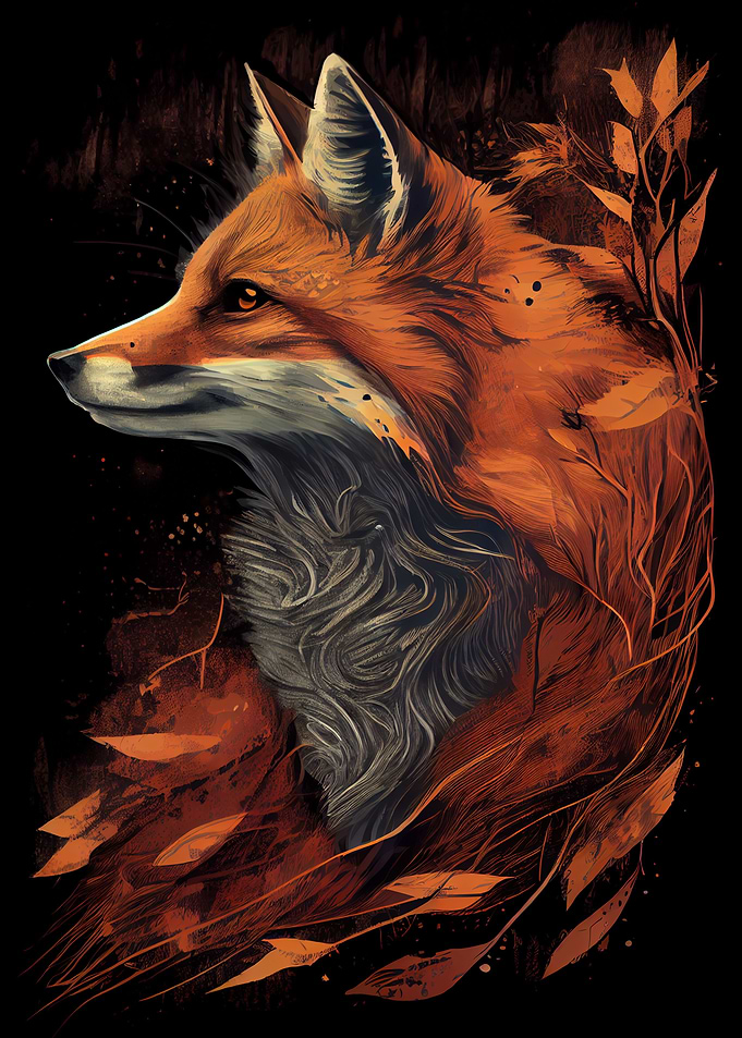 Fox Drawing