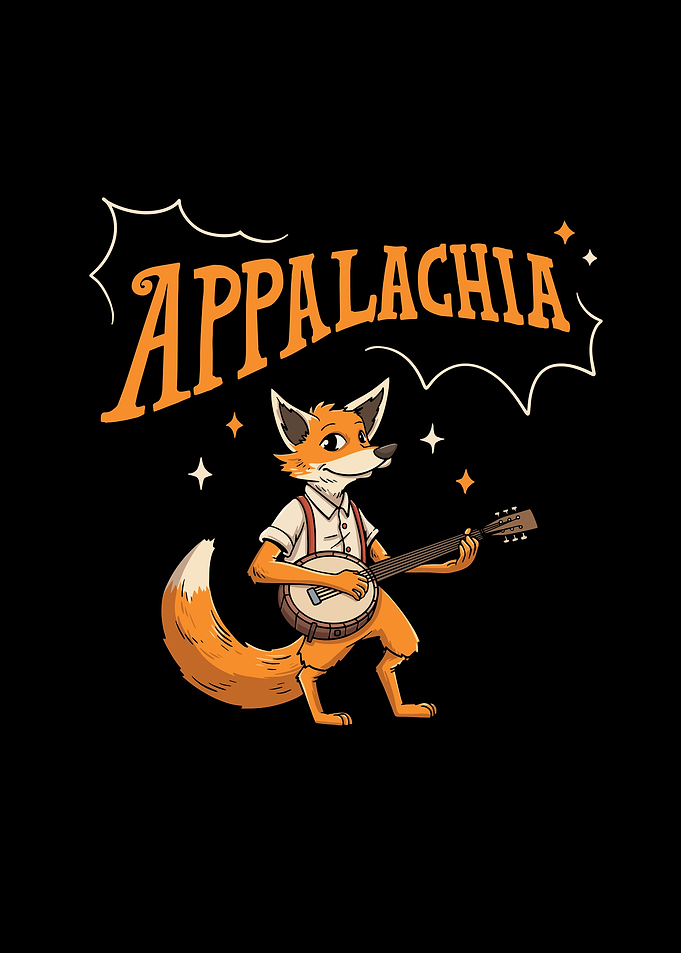 Fox with Banjo Appalachia
