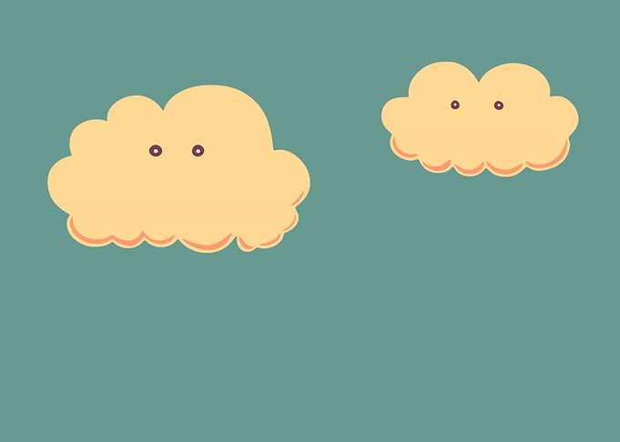 Clouds kawaii big small no