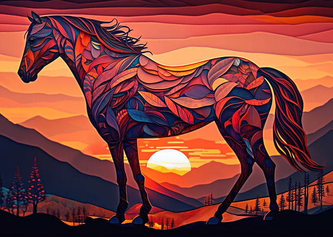 Horse Art Series Style 2