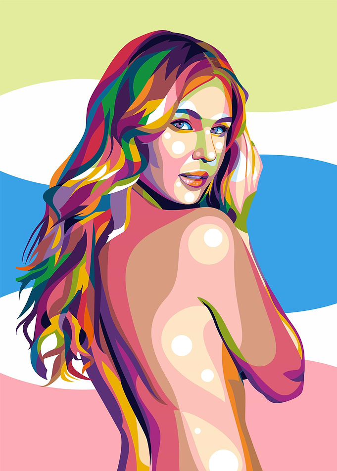 Girl Hot Beautiful Pop Art