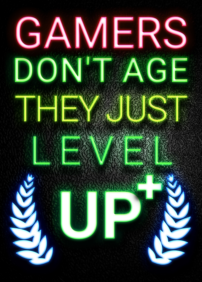 Neon Gaming Poster