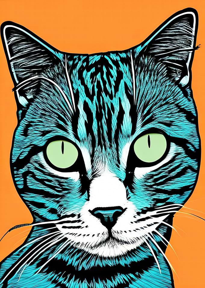 Pop Art Cat 01